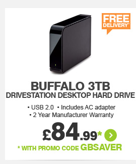 Buffalo 3TB Desktop Hard Drive - £84.99*