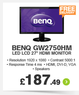 Benq LED 27in HDMI Monitor - £187.99