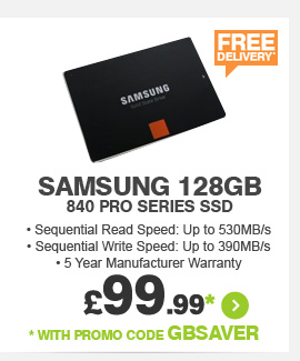 Samsung 128GB 840 Pro Series SSD - £89.99*