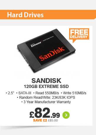 SanDisk 120GB Extreme SSD - £82.99