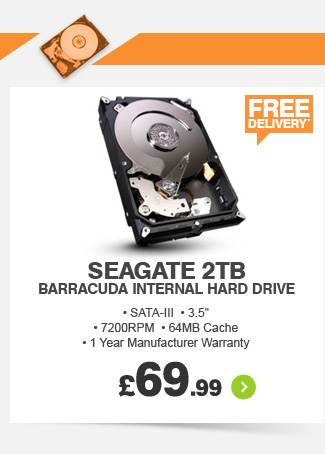 Seagate 2TB Internal Hard Drive - £69.99