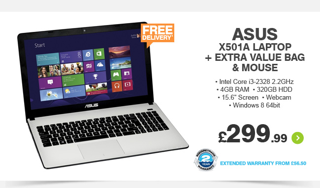 Asus X501A Laptop - £299.99