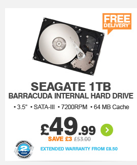 Seagate 1TB Hard Drive - £49.99