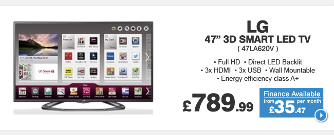 LG 47in 3D Smart LED TV - £789.99