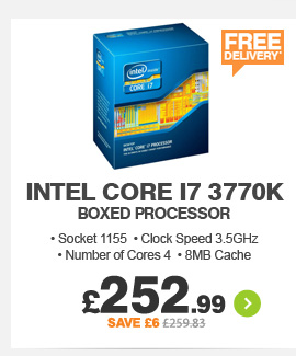 Intel Core i7 3770K Processor - £252.99