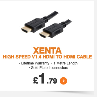 Xenta V1.4 HDMI to HDMI Cable - £1.79