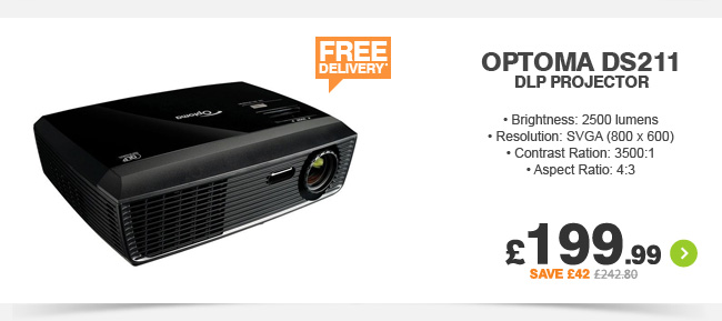 Optoma DS211 2500 ANSI lumens DLP Projector - £199.99