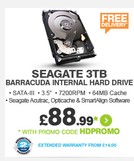 Seagate 3TB Hard Drive - £88.99*