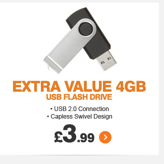 Extra Value 4GB USB Flash Drive - £3.99