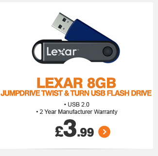 Lexar 8GB USB Flash Drive - £3.99