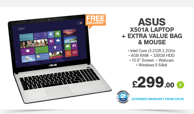 Asus X501A Laptop - £299.00