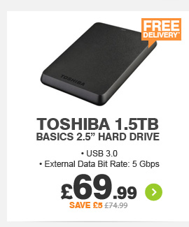 Toshiba 1.5TB Hard Drive - £69.99