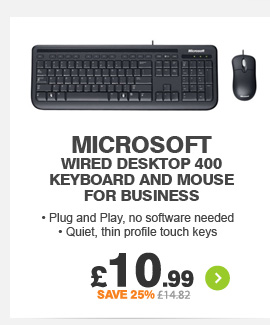 Microsoft Wired Desktop 400 - £10.99