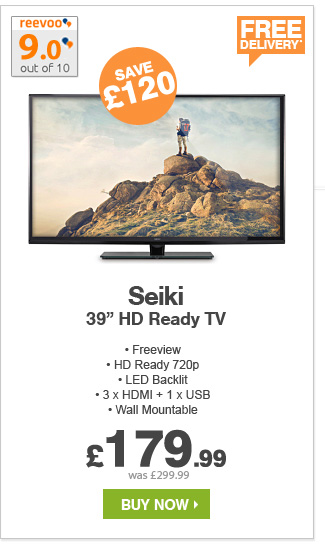 Seiki 39in HD Ready TV - £179.99