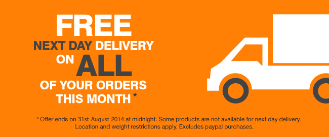 Free Next Day Delivery on your orders this month