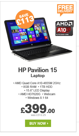 HP Pavilion 15 Laptop - £399.00