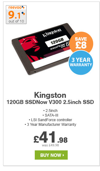 Kingston 120GB 2.5inch SSD - £41.99