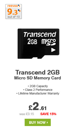 Transcend 2GB MicroSD Memory Card