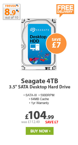 Seagate 4TB 3.5in SATA Desktop Hard Drive