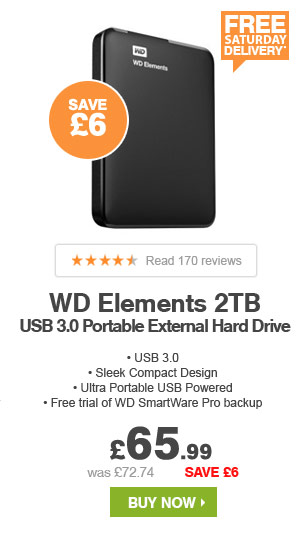 WD Elements 2TB USB 3.0 Portable HDD