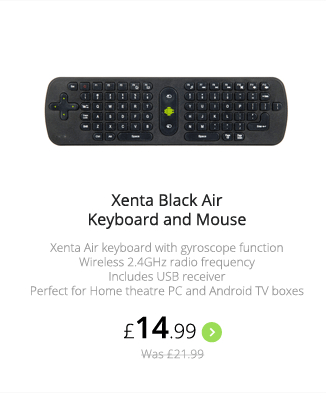 Xenta Black Air Keyboard and Mouse - £14.99