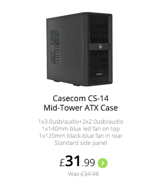Casecom CS-14 Mid-Tower ATX Case - £31.99