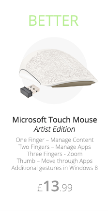 Microsoft Touch Mouse - Windows 7 - USB - Artist Edition - £13.99