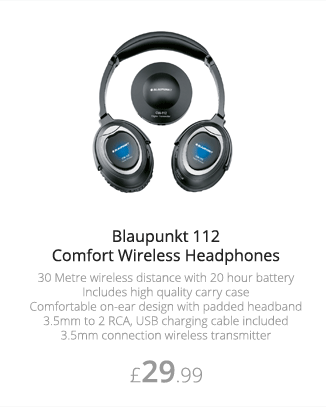 Blaupunkt 112 Comfort Wireless Headphones - £29.99