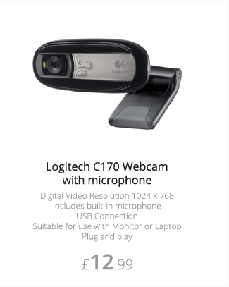 Logitech C170 Webcam - £12.99