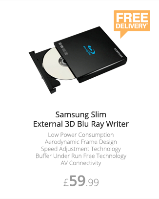 Samsung Slim Retail External 3D Blu Ray Writer - £59.99