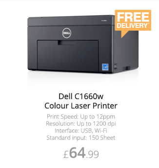 Dell C1660w Colour Laser Printer - £64.99