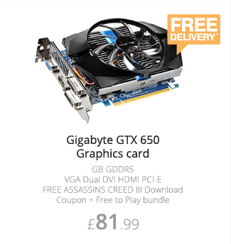 Gigabyte GTX 650 Graphics card - £81.99