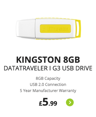 Kingston 8GB DataTraveler I G3 USB Flash Drive - £5.99