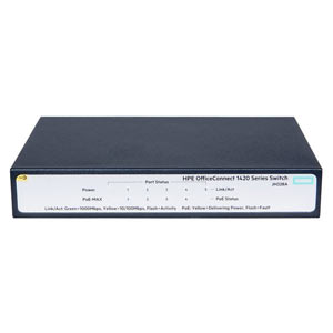 HPE OfficeConnect 1420 5G PoE+ 5 Port Unmanaged Switch