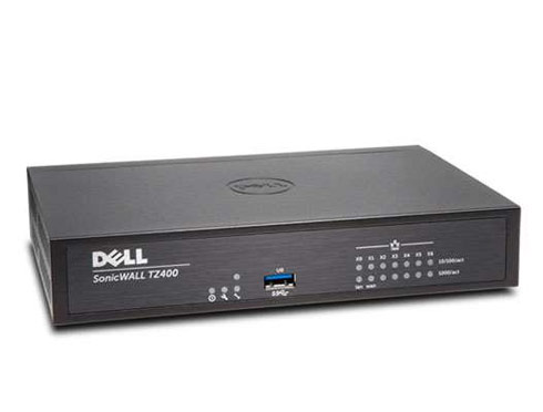 Dell SonicWALL TZ400 Security appliance 7 ports 10Mb LAN, 100Mb LAN, GigE