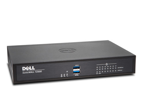 Dell SonicWALL TZ500 Security appliance 8 ports 10Mb LAN, 100Mb LAN, GigE